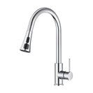 Gooseneck Pull Out LCD Display Kitchen Laundry Sink Mixer Tap 360° Swivel Chrome Faucet - NZHomeware