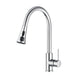 Gooseneck Pull Out LCD Display Kitchen Laundry Sink Mixer Tap 360° Swivel Chrome Faucet - NZHomeware