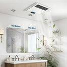 3 - in - 1 Bathroom Heater Fan Light | 1200W Heating + Exhaust + LED Light | Ceiling Mounted 320mm - NZHomeware