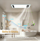 Large 3 - in - 1 Bathroom Heater Fan Light | 2200W Heating + Dual Fan + LED Light | Ceiling Mounted 600mm - NZHomeware
