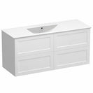HAMPTON 1200X460X580MM PLYWOOD WALL HUNG VANITY - MATTE WHITE WITH CERAMIC TOP - NZHomeware