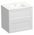 HAMPTON 750X460X580MM PLYWOOD WALL HUNG VANITY - MATTE WHITE WITH CERAMIC TOP - NZHomeware