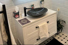HAMPTON 750X460X580MM PLYWOOD WALL HUNG VANITY - MATTE WHITE WITH CERAMIC TOP - NZHomeware