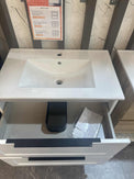 HAMPTON 750X460X580MM PLYWOOD WALL HUNG VANITY - MATTE WHITE WITH CERAMIC TOP - NZHomeware