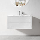 HAMPTON 900X460X580MM PLYWOOD WALL HUNG VANITY - MATTE WHITE WITH CERAMIC TOP - NZHomeware