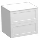 HAMPTON 900X460X580MM PLYWOOD WALL HUNG VANITY - MATTE WHITE WITH CERAMIC TOP - NZHomeware