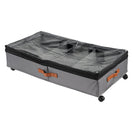 Height Adjustable Under Bed Storage Containers with Wheels Visible Cover Rolling Trolley Box Organizer for Shoes Clothes Blankets - NZHomeware
