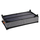 Height Adjustable Under Bed Storage Containers with Wheels Visible Cover Rolling Trolley Box Organizer for Shoes Clothes Blankets - NZHomeware