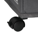 Height Adjustable Under Bed Storage Containers with Wheels Visible Cover Rolling Trolley Box Organizer for Shoes Clothes Blankets - NZHomeware