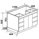 internal use - MADRID 1200 single BLACK - NZHomeware