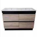 internal use - POLO 1200 double BLACK AND LIGHT OAK - NZHomeware
