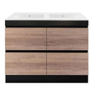 internal use - POLO 1200 double BLACK AND LIGHT OAK - NZHomeware