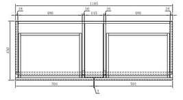 internal use - POLO 1200 sigle LIGHT OAK - NZHomeware