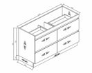 internal use - POLO 1200 single BLACK - NZHomeware