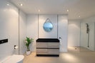 internal use - POLO 1200 single BLACK AND LIGHT OAK - NZHomeware