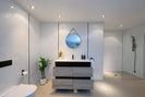 internal use - POLO 1200 single BLACK AND LIGHT OAK - NZHomeware