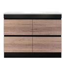internal use - POLO 1200 single BLACK AND LIGHT OAK - NZHomeware