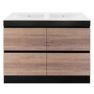 internal use - POLO 1500 double BLACK AND LIGHT OAK - NZHomeware