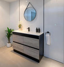 internal use - POLO 1500 single BLACK AND LIGHT OAK - NZHomeware