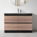 internal use - POLO 1500 single BLACK AND LIGHT OAK - NZHomeware