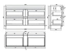 internal use - POLO 1500 single LIGHT OAK - NZHomeware