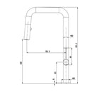 Round Pull Out Standard Kitchen/Laundry Sink Mixer Taps Swivel Kitchen Tapware - NZHomeware