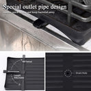 Kitchen Black Dish Drying Drainer Storage Rack Wire Basket 1 Tier Holder Organiser - NZHomeware