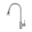 Kitchen Mixer Tap 3 - Mode Swivel Spout Pull Out Sink Faucet Brushed Nickel - NZHomeware