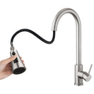 Kitchen Mixer Tap 3 - Mode Swivel Spout Pull Out Sink Faucet Brushed Nickel - NZHomeware