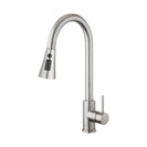 Kitchen Mixer Tap 3 - Mode Swivel Spout Pull Out Sink Faucet Brushed Nickel - NZHomeware