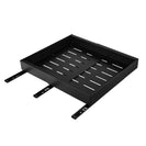 Kitchen Storage Shelf Cabinet Basket Pull Out Drawer Expandable 31 - 52cm Black - NZHomeware