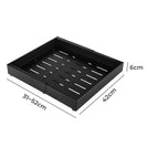 Kitchen Storage Shelf Cabinet Basket Pull Out Drawer Expandable 31 - 52cm Black - NZHomeware