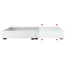 Kitchen Storage Shelf Cabinet Basket Pull Out Drawer Expandable 31 - 52cm White - NZHomeware