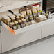 Kitchen Storage Shelf Cabinet Basket Pull Out Drawer Expandable 31 - 52cm White - NZHomeware