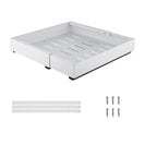 Kitchen Storage Shelf Cabinet Basket Pull Out Drawer Expandable 31 - 52cm White - NZHomeware