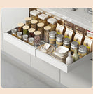 Kitchen Storage Shelf Cabinet Basket Pull Out Drawer Expandable 31 - 52cm White - NZHomeware