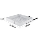 Kitchen Storage Shelf Cabinet Basket Pull Out Drawer Expandable 31 - 52cm White - NZHomeware