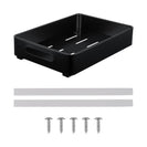 Kitchen Storage Shelf Organizer Under Cabinet Basket Pull Out Sliding Drawer Black - NZHomeware