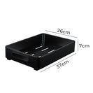 Kitchen Storage Shelf Organizer Under Cabinet Basket Pull Out Sliding Drawer Black - NZHomeware