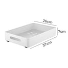 Kitchen Under Sink Shelf Cabinet Basket Pull Out Sliding Drawer Organizer White - NZHomeware