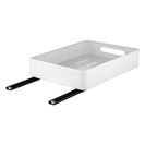 Kitchen Under Sink Shelf Cabinet Basket Pull Out Sliding Drawer Organizer White - NZHomeware