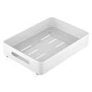Kitchen Under Sink Shelf Cabinet Basket Pull Out Sliding Drawer Organizer White - NZHomeware
