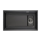 700x410mm Premium Nano Gunmetal Grey Kitchen Sink Anti - Scratch Embossed Texture Single Bowl - NZHomeware