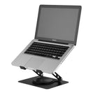 Laptop Stand Folding Lift Cooling Base Desktop Tablet Portable Adjustable Bracket Compatible With All Notebook Black - NZHomeware