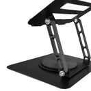 Laptop Stand Folding Lift Cooling Base Desktop Tablet Portable Adjustable Bracket Compatible With All Notebook Black - NZHomeware
