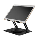 Laptop Stand Folding Lift Cooling Base Desktop Tablet Portable Adjustable Bracket Compatible With All Notebook Black - NZHomeware