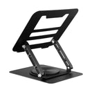 Laptop Stand Folding Lift Cooling Base Desktop Tablet Portable Adjustable Bracket Compatible With All Notebook Black - NZHomeware
