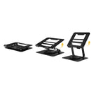 Laptop Stand Folding Lift Cooling Base Desktop Tablet Portable Adjustable Bracket Compatible With All Notebook Black - NZHomeware