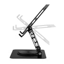 Laptop Stand Folding Lift Cooling Base Desktop Tablet Portable Adjustable Bracket Compatible With All Notebook Black - NZHomeware
