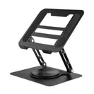 Laptop Stand Folding Lift Cooling Base Desktop Tablet Portable Adjustable Bracket Compatible With All Notebook Black - NZHomeware